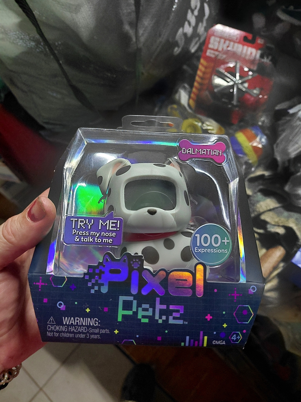 the MGA Pixel Petz Dalmatian, an interactive digital pet toy